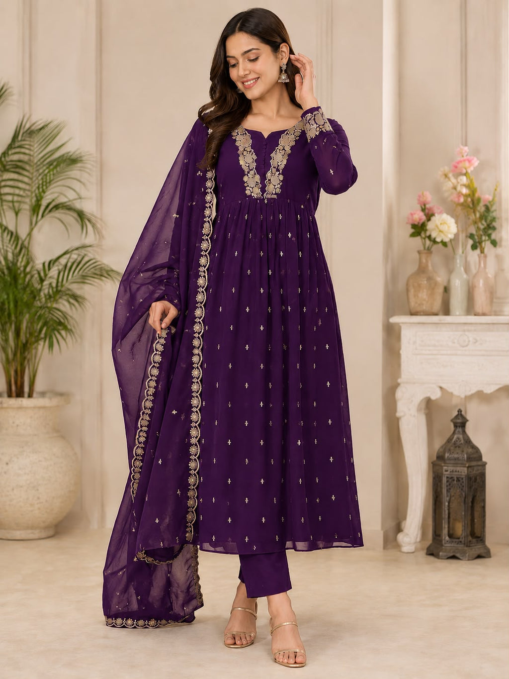 Ready to Wear Georgette Kurti Set ✨