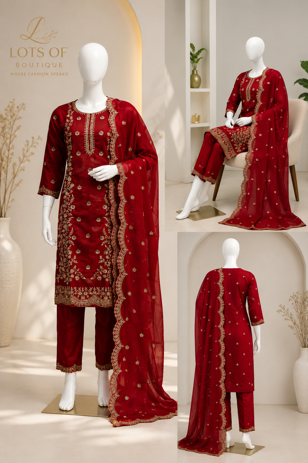 Timeless Elegance in Deep Maroon ✨