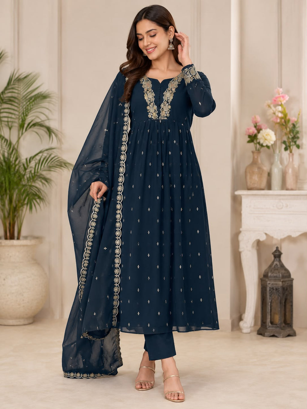 Ready to Wear Georgette Kurti Set ✨