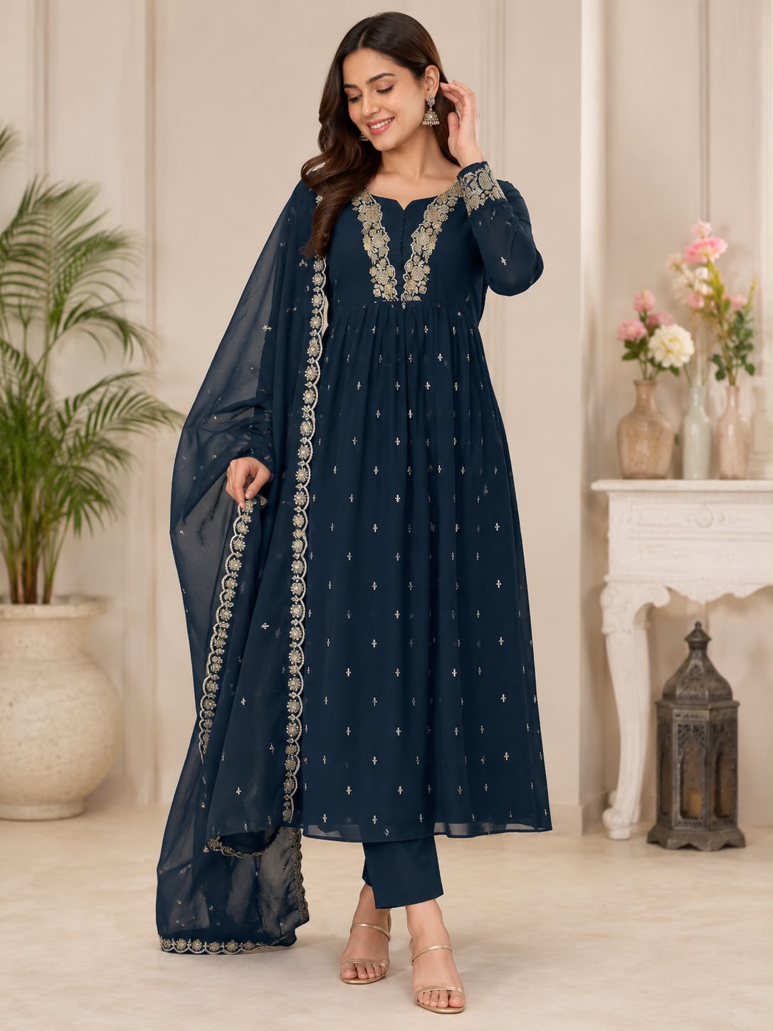 Ready to Wear Georgette Kurti Set ✨