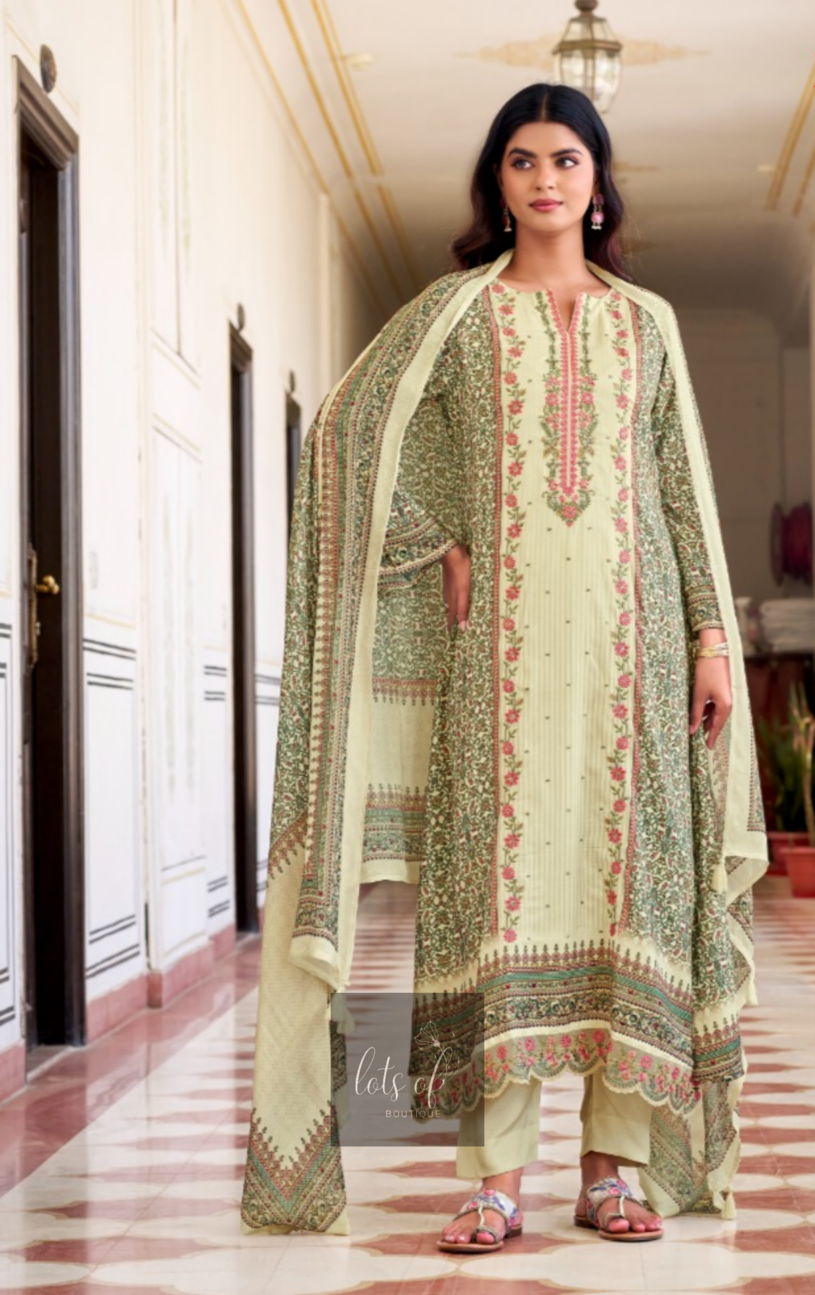Premium Printed Muslin Suit Material✨💫